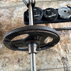 ベンチプレスセット(95kg)+ダンベル.5kg鉄アレイセットの画像