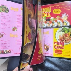 メーニュー入れの画像