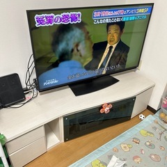 テレビ台　コーナー有効活用
