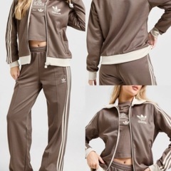 新品☆adidas Lサイズ クラシック トラック トップ トレースブラウンの画像