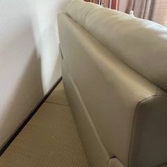 本革２人掛けソファ(ニトリ)　の画像