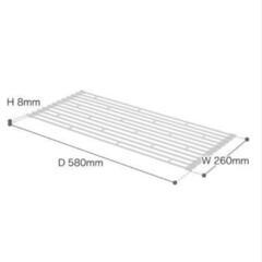 新品★折りたたみ水切りラック タワー L★山崎実業 tower 水切りかごの画像