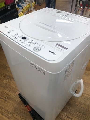 ★K189★2023年製SHARP製5.5㌔洗濯機★6ヶ月保証付き★近隣配送・設置可