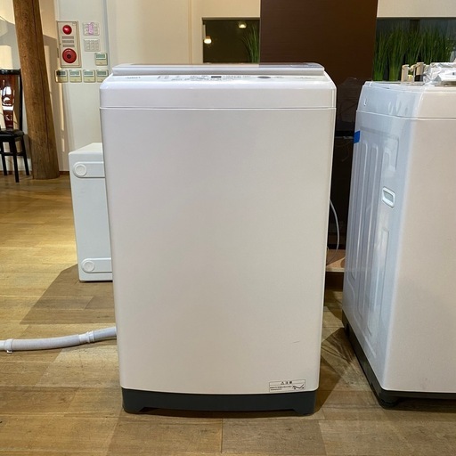 AQUA 全自動洗濯機 AQW-V8M 2021年製 8.0kg 分解洗浄済 ホワイト カラー 新生活 単身赴任