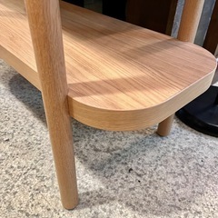 《売約済》【池上店】【～4/14限定SALE！店内全品20%お値引き！】 IKEA イケア 廃盤品 LISTERBY リステルビー コンソールテーブル ホワイトステイン オーク テーブル サイドテーブル コンパクト ナチュラル 木製　の画像