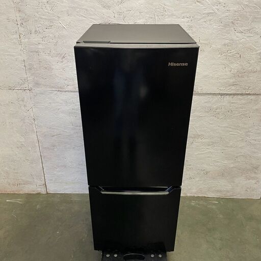 【Hisense】ハイセンス 冷凍冷蔵庫 2ドア HR-D15CB 2019年製 150L 冷蔵104L 冷凍46L ブラック 生活家電 動作確認済 冷蔵庫 キッチン家電 Y1133