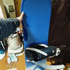 mosso スノーボード 青/白 165cmの画像