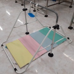 折りたたみ鉄棒(ホワイト)＆クッションマット