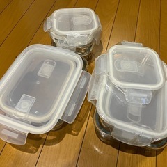 【3/16、19:00までに引き取りに来れる方限定】耐熱ガラス容器　