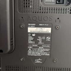 TV台とジャンク　シャープDVD内蔵TV  の画像