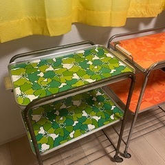 昭和レトロ　キッチンワゴン　家具の画像