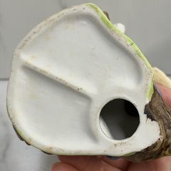 ☆値下げ☆A2503-542 陶器人形 少女とうさぎ  汚れありの画像
