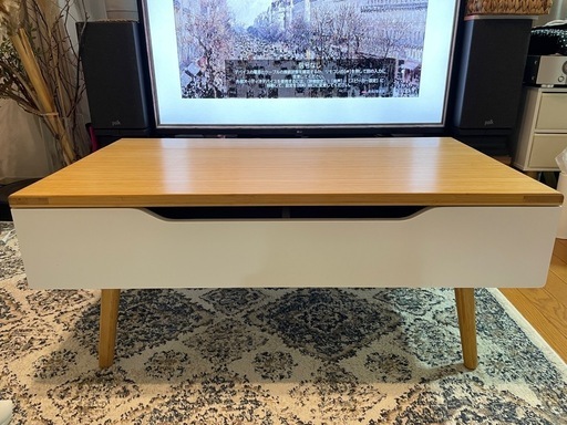 取引先決定しました。【美品】昇降式　ローテーブル　収納付き