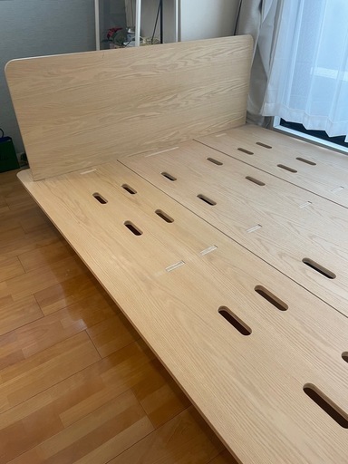 ダブルベッド　フレームのみ　コアラマットレス