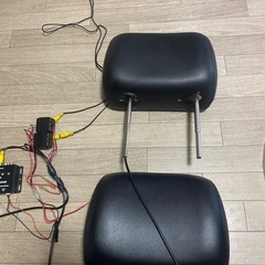 車用LCDスクリーン付きヘッドレスト！ 状態: 完全良好 カラー: ブラックの画像