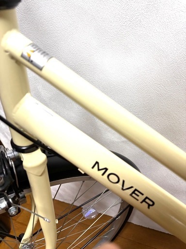 MUVERシティサイクルクリーム色26インチ