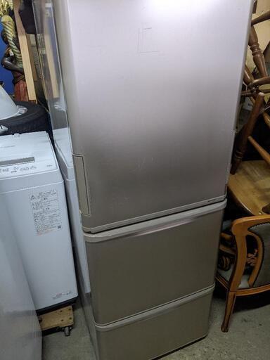 シャープ　冷蔵庫　350L SJ-WA35X どっちもドア