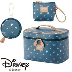 ディズニー　ミッキー　バニティーポーチ３点セット