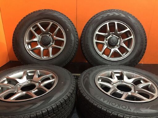 走行短 YK G075 185/85R16 105/103L LT 21年 バリ溝スタッドレス スズキ ジムニー JB64 XC 純正ホイール 16インチ5.5JPCD139.7+22 (VTN238)