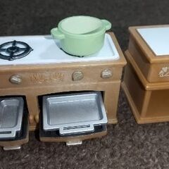 シルバニアのキッチンセットの画像