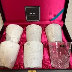 未使用　HOYA クリスタルグラス 6個セットの画像