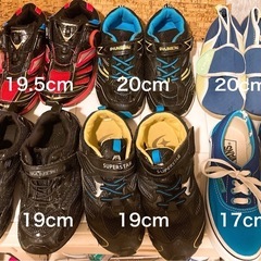 キッズ男の子スニーカー靴6足おまとめセット（17cm〜20cm)