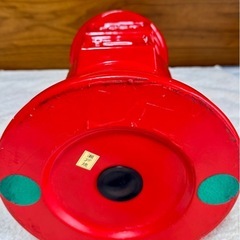 超巨大！高さ約40cm！瀬戸焼陶器製 郵便局 赤ポスト型 貯金箱 募金箱 USED 非売品 ヴィンテージ レトロ の画像