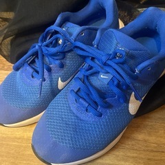 Nike 青 ランニングシューズ　23cm　小学生　男子　靴
