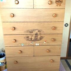 値下げ！　かわいい♪　衣装タンス　　山下の家具　購入　(美品)