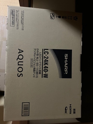 SHARP AQUOS 24型　液晶テレビ