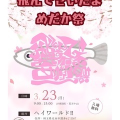 3/23(日) ヘイワールド北本　メダカ祭