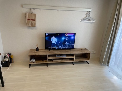 【値下げしました！】LOWYA テレビ台 ナチュラル木目調  LOWYA（ロウヤ） テレビ台 テレビボード 幅180 おしゃれ 収納 テレビ 