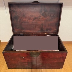 長持　箪笥　アンティーク家具　骨董品　古道具　古物　収納の画像