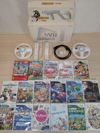Nintendo　Wii　ゲームソフト　コントローラー　セット　HDMIコンバーター付き