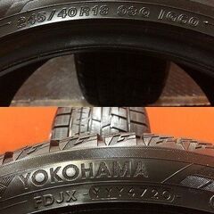 YOKOHAMA ice GUARD iG60 245/40R18 18インチ スタッドレス 2本 20年製 バリ溝 GRカローラ スカイライン レクサスGS等　(KTH200)の画像