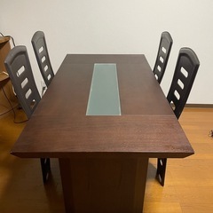 【引渡し決定】高級！大塚家具！テーブル椅子セット！美品！【曜日指...