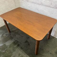 【ジモティ限定特価】 【貞苅椅子製作所】 ダイニングテーブル 天然木 幅140cm N0737Gの画像