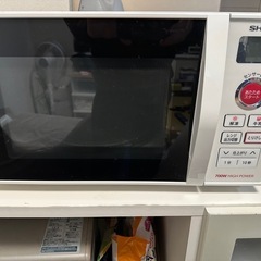  [受け渡し者決定］シャープ電子レンジ　RE-TS1-W6 の画像