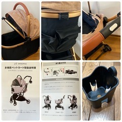 SKISOPGO ４輪 ペットカート 分離型 ペットキャリー 折りたたみ式の画像