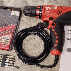 RYOBI リョービ 電動ドライバドリル コード式 CDD-1020 ビット付の画像