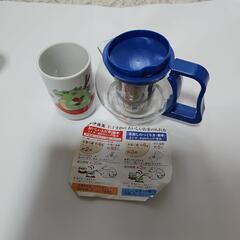 急須網付き&湯飲み🍵の画像