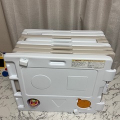 日本育児 ベビーサークル　ミュージカルキッズランドDX II  8枚セット ベージュの画像