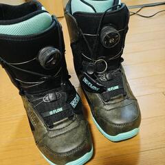 FLOW Lotus スノーボードブーツ ブラック/ミント 23...
