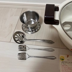 きりしま　24cm卓上ホーロー鍋(強化ガラス蓋) 湯豆腐仕切りセットの画像