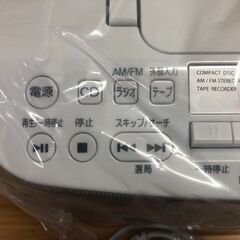 ☆彡新品未使用！東芝CDラジカセ!!!CD・FM・AM・カセットテープ!!!箱入り！の画像