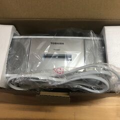☆彡新品未使用！東芝CDラジカセ!!!CD・FM・AM・カセットテープ!!!箱入り！の画像