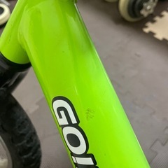 キックバイク　黄緑　　の画像