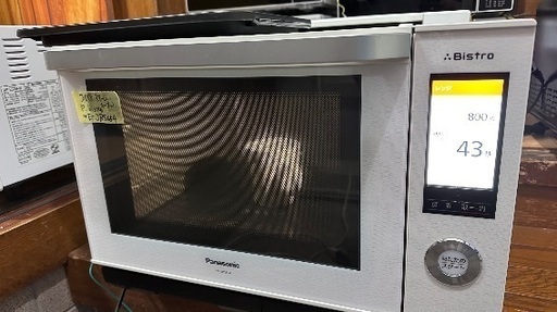 電子レンジ番号27 スチームオーブンレンジ  Panasonic 2018年製 大阪府内配達無料 保管場所での引取りは値引きします