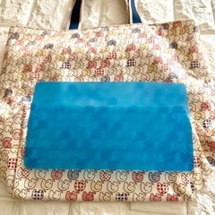 ハンドメイド トートバッグ 象 ぞう ゾウ 底板付き カラフル 内ポケットつきの画像