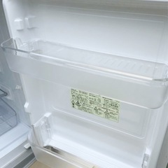 (送料無料) 2021年 極美品 2ドア冷蔵庫 SHARP 137L 霜取り不要 どっちもヒンジ 耐熱天板 ⑤ の画像